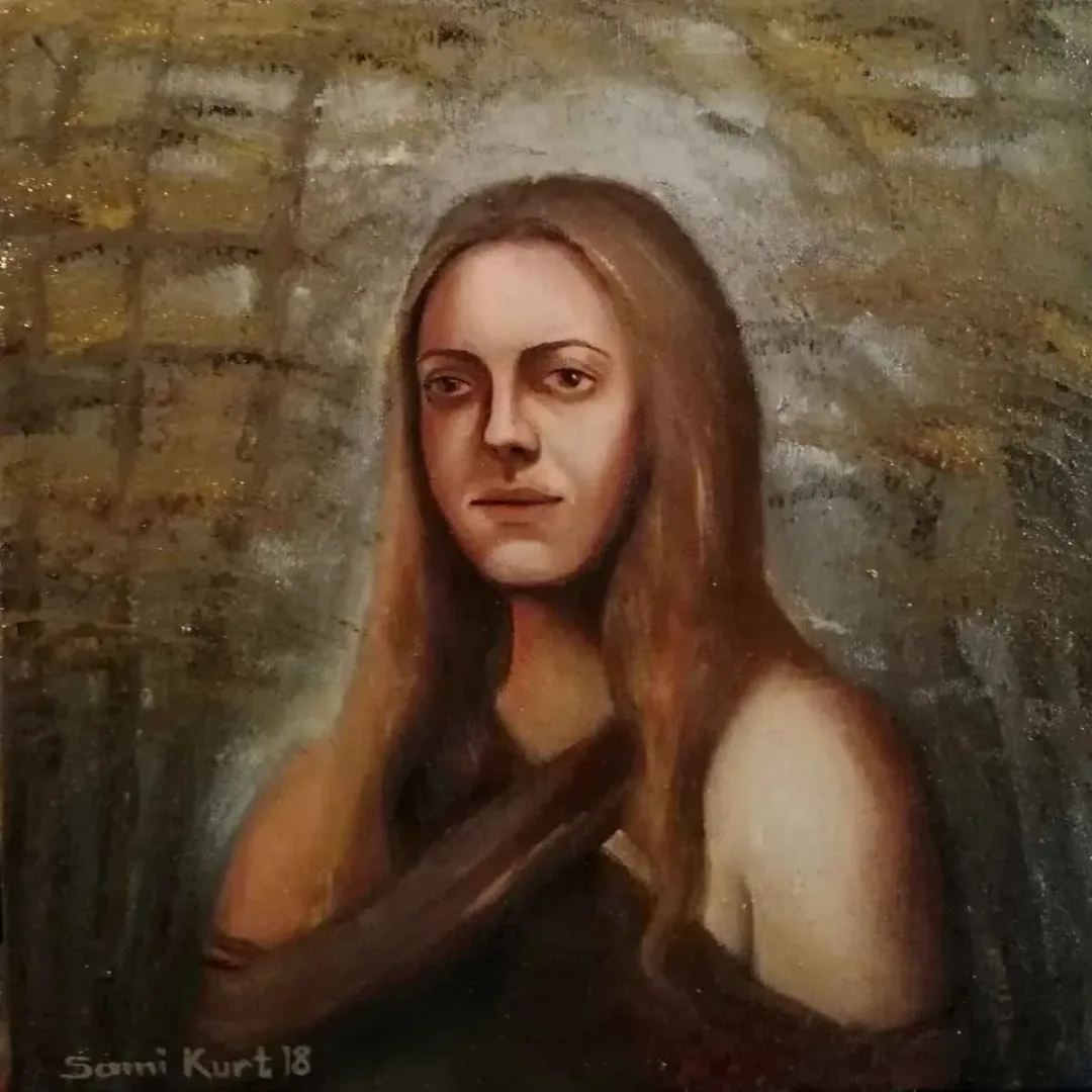 yakınlaştır "İsimsiz" eseri SAMİ KURT tarafından 2018 yılında 25x25 cm ölçülerinde Tuval üzeri yağlı boya tekniği ile yapılmıştır.
