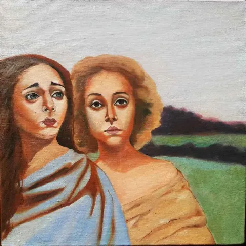 Bu eser SARA NEKOEİ FARD tarafından 2018 yılında 25x25 cm ölçülerinde Tuval üzeri akrilik boya tekniği ile yapılmıştır.
