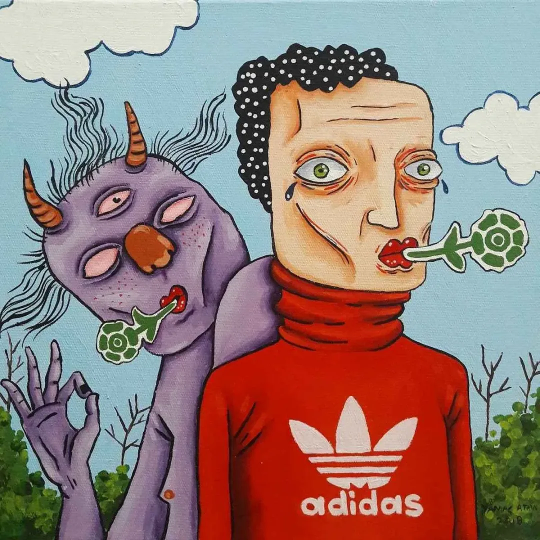 YAMAÇ ATAN — 2018 Bu eser YAMAÇ ATAN tarafından 2018 yılında 25x25 cm ölçülerinde Tuval üzeri yağlı boya tekniği ile yapılmıştır.