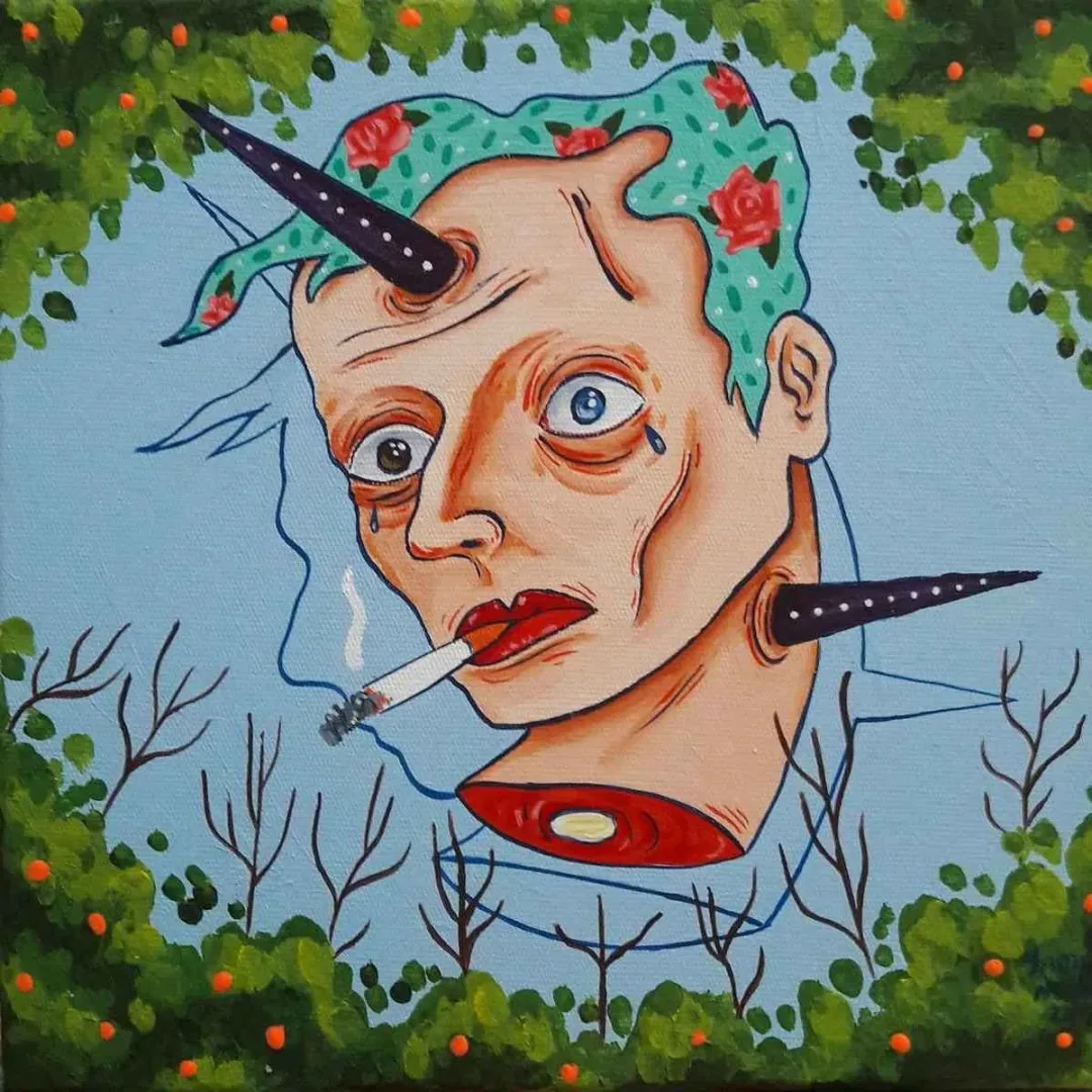 YAMAÇ ATAN — 2018 Bu eser YAMAÇ ATAN tarafından 2018 yılında 25x25 cm ölçülerinde Tuval üzeri yağlı boya tekniği ile yapılmıştır.