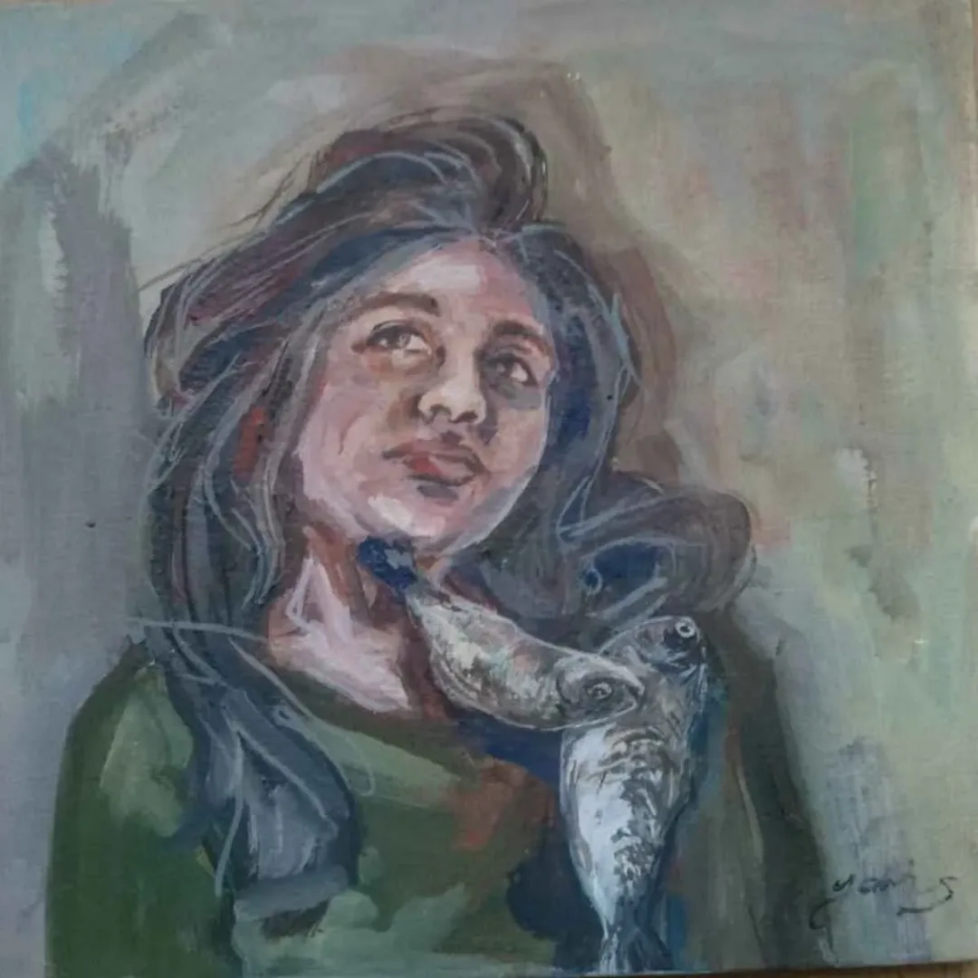 YAPRAK DÜZGÜN — 2018 Bu eser YAPRAK DÜZGÜN tarafından 2018 yılında 25x25 cm ölçülerinde Tuval üzeri akrilik boya tekniği ile yapılmıştır.