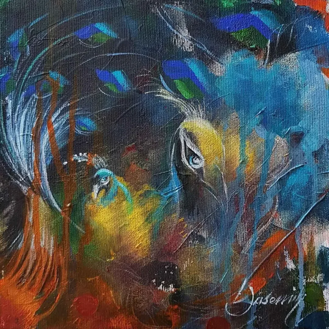 YASEMİN GÜLER YILDIZ — 2018 Bu eser YASEMİN GÜLER YILDIZ tarafından 2018 yılında 25x25 cm ölçülerinde Tuval üzeri akrilik boya tekniği ile yapılmıştır.