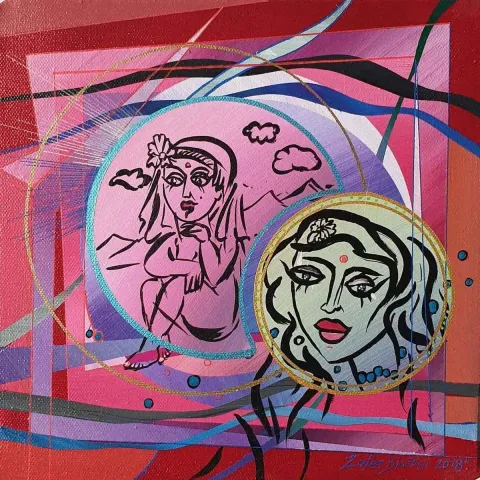 ZAFER DİLEKÇİ — 2018 Bu eser ZAFER DİLEKÇİ tarafından 2018 yılında 25x25 cm ölçülerinde Tuval üzeri akrilik boya tekniği ile yapılmıştır.