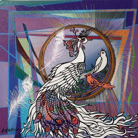 ZAFER DİLEKÇİ — 2018 Bu eser ZAFER DİLEKÇİ tarafından 2018 yılında 25x25 cm ölçülerinde Tuval üzeri akrilik boya tekniği ile yapılmıştır.