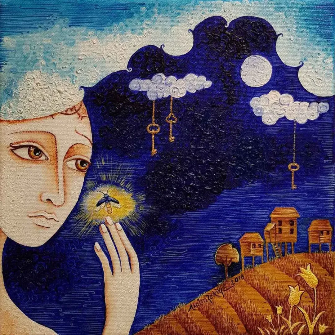 ZEKİYE AKALIN — 2018 Bu eser ZEKİYE AKALIN tarafından 2018 yılında 25x25 cm ölçülerinde Tuval üzeri yağlı boya tekniği ile yapılmıştır.