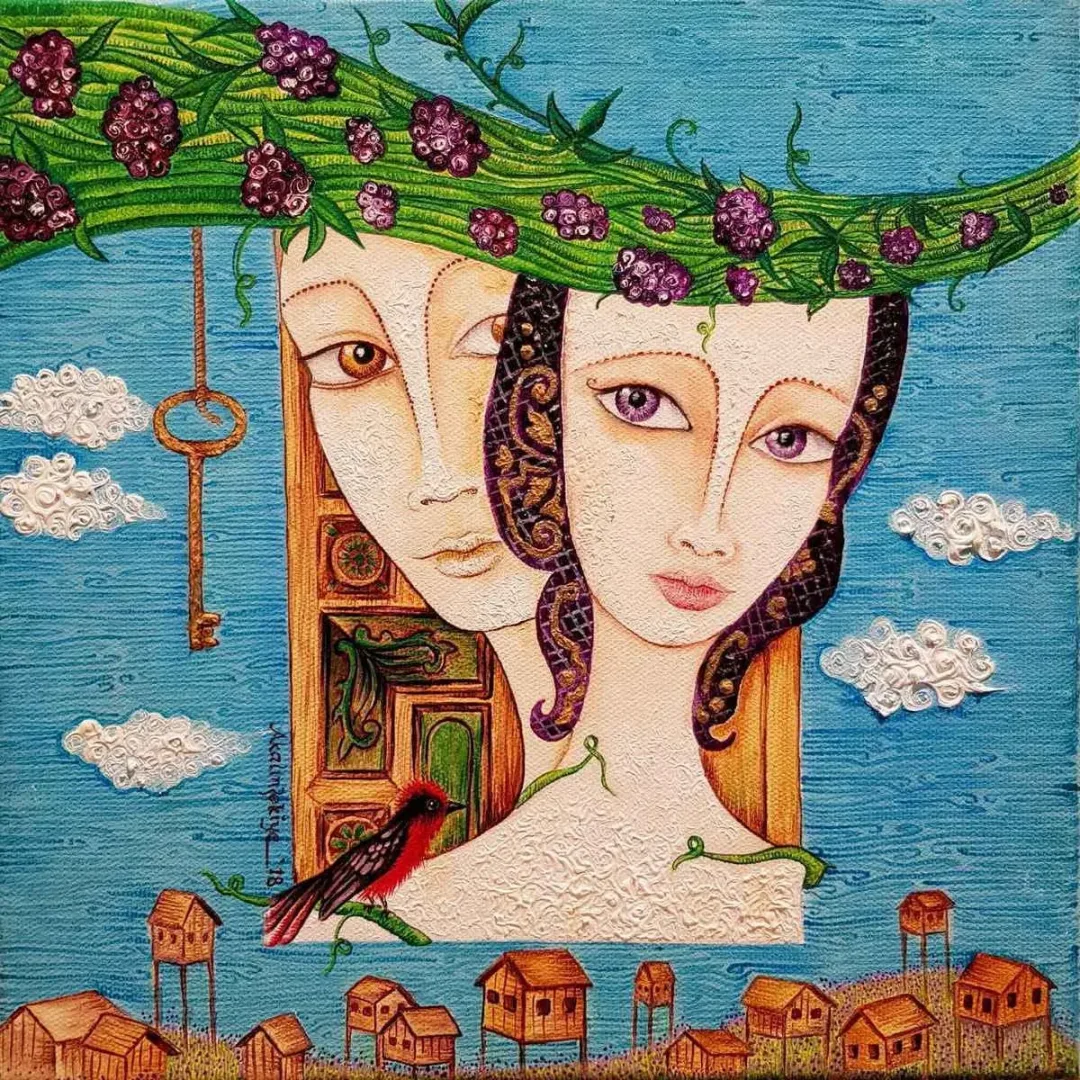 ZEKİYE AKALIN — 2018 Bu eser ZEKİYE AKALIN tarafından 2018 yılında 25x25 cm ölçülerinde Tuval üzeri yağlı boya tekniği ile yapılmıştır.