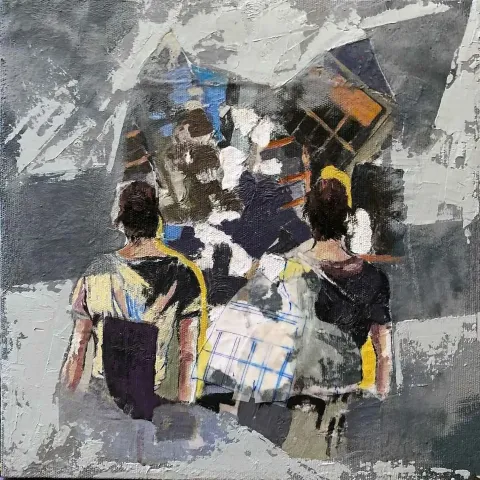 ZEYNEP ABACI — 2018 Bu eser ZEYNEP ABACI tarafından 2018 yılında 25x25 cm ölçülerinde Tuval üzeri akrilik boya tekniği ile yapılmıştır.