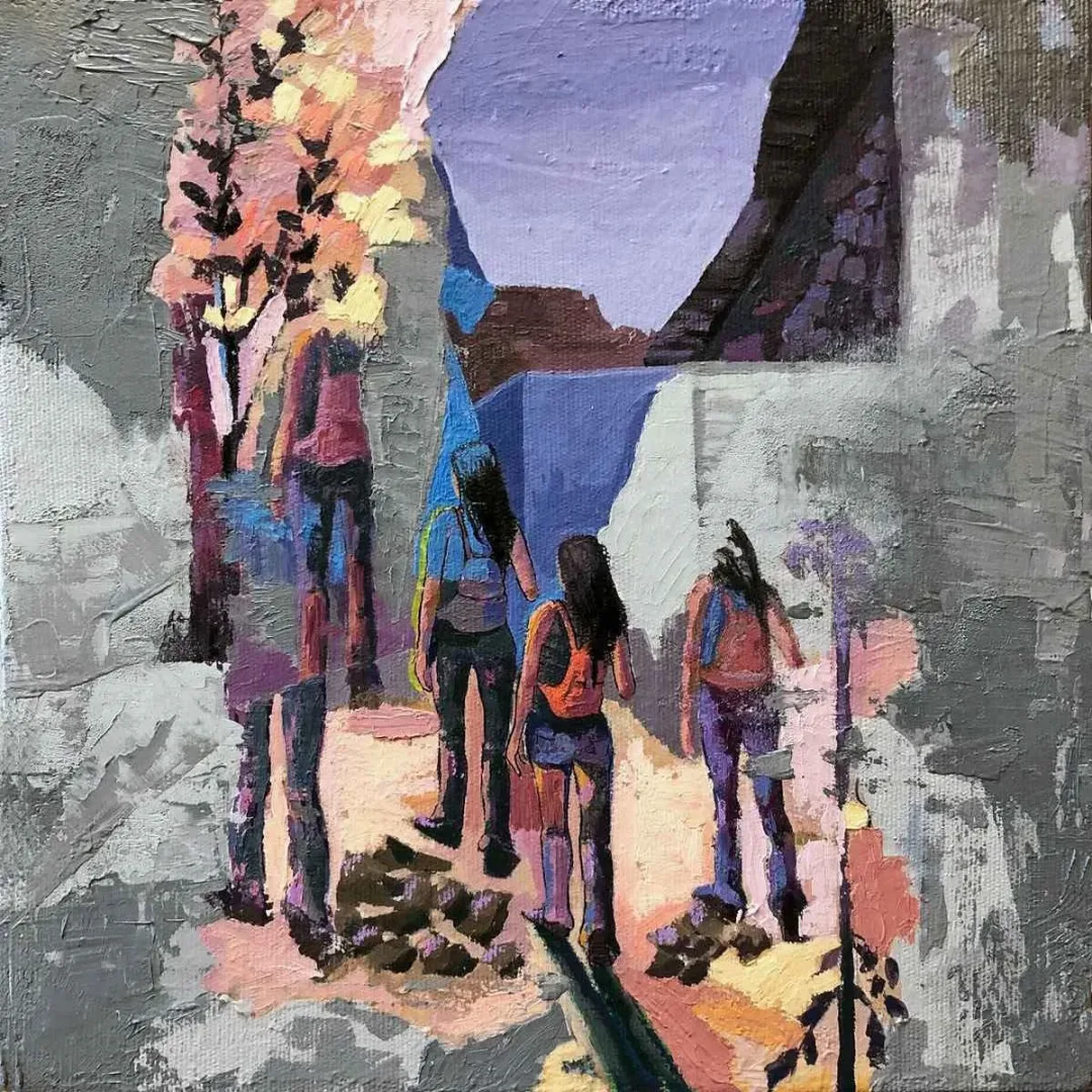 ZEYNEP ABACI — 2018 Bu eser ZEYNEP ABACI tarafından 2018 yılında 25x25 cm ölçülerinde Tuval üzeri akrilik boya tekniği ile yapılmıştır.