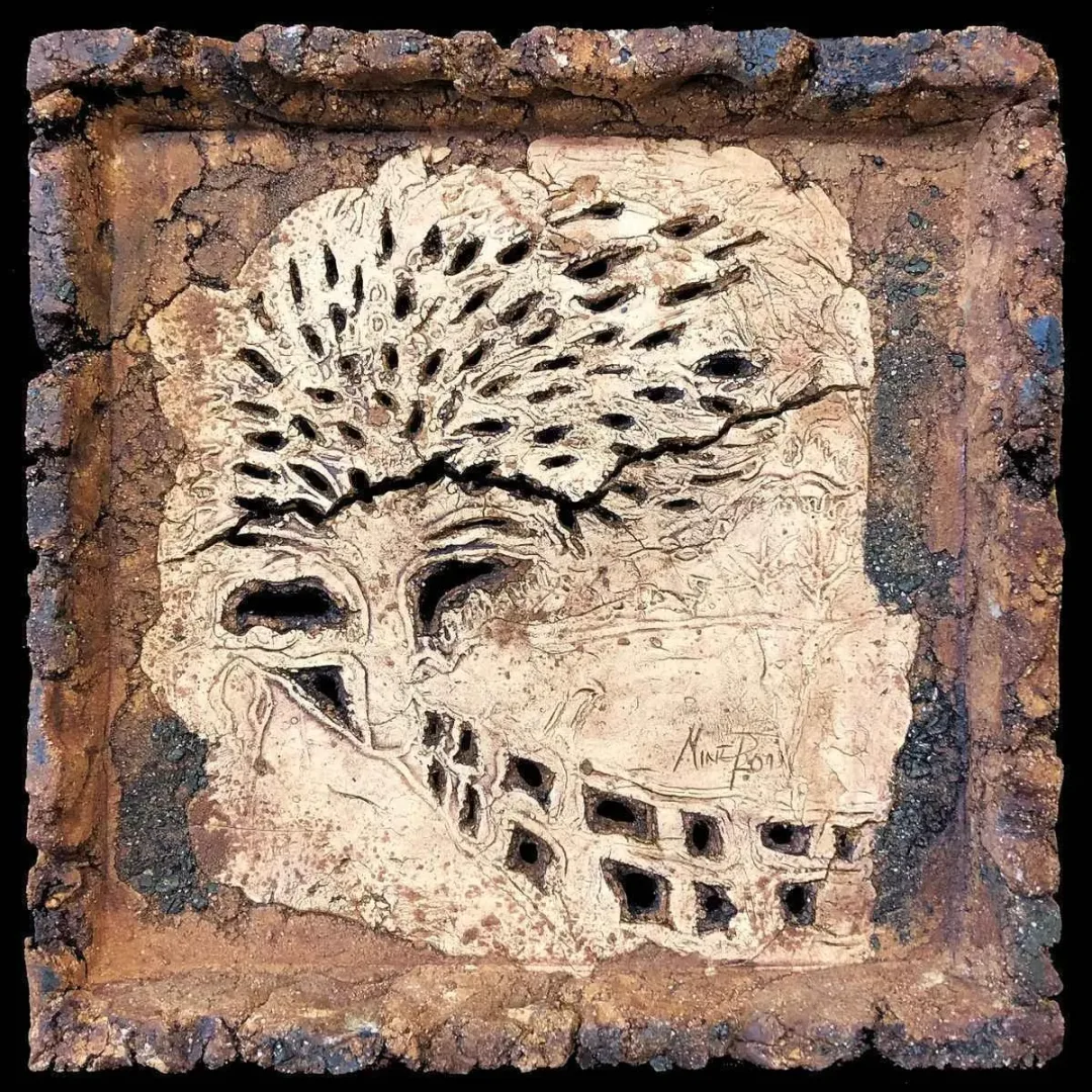 yakınlaştır "yol" eseri MİNE POYRAZ tarafından 2018 yılında 25x25 cm ölçülerinde Seramik tekniği ile yapılmıştır.