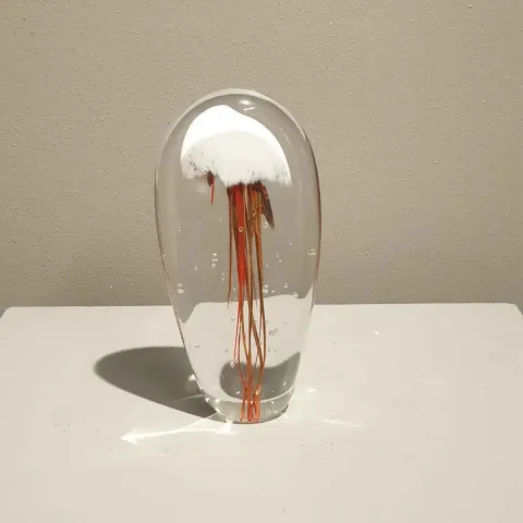 Bu eser UFUK AKBEY tarafından 2018 yılında 25x12x5 cm ölçülerinde Cam tekniği ile yapılmıştır.