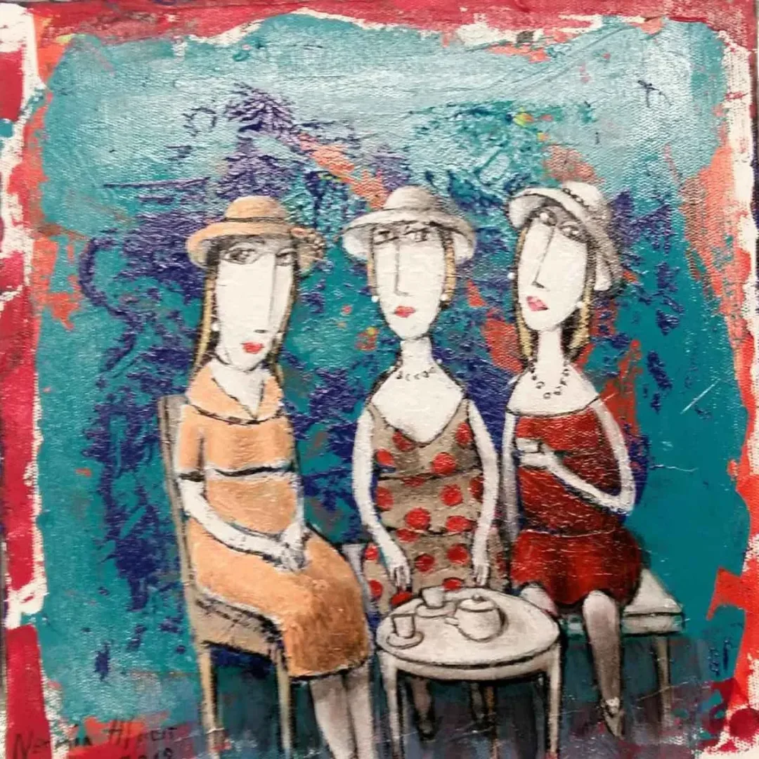 NERMİN ALPAR — 2018 Bu eser NERMİN ALPAR tarafından 2018 yılında 25x25 cm ölçülerinde Tuval üzeri akrilik boya tekniği ile yapılmıştır.
