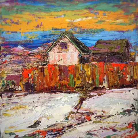 Bu eser ONUR ARIKAN tarafından 2018 yılında 25x25 cm ölçülerinde Tuval üzeri yağlı boya tekniği ile yapılmıştır.