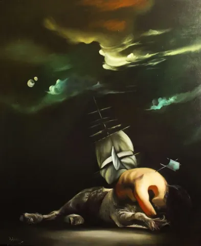AĞIT UĞUR ULUDAĞ — “Laleli'de Bir Azize”, 2019 "Laleli'de Bir Azize" eseri AĞIT UĞUR ULUDAĞ tarafından 2019 yılında 120x100 cm ölçülerinde Tuval üzeri yağlı boya tekniği ile yapılmıştır.