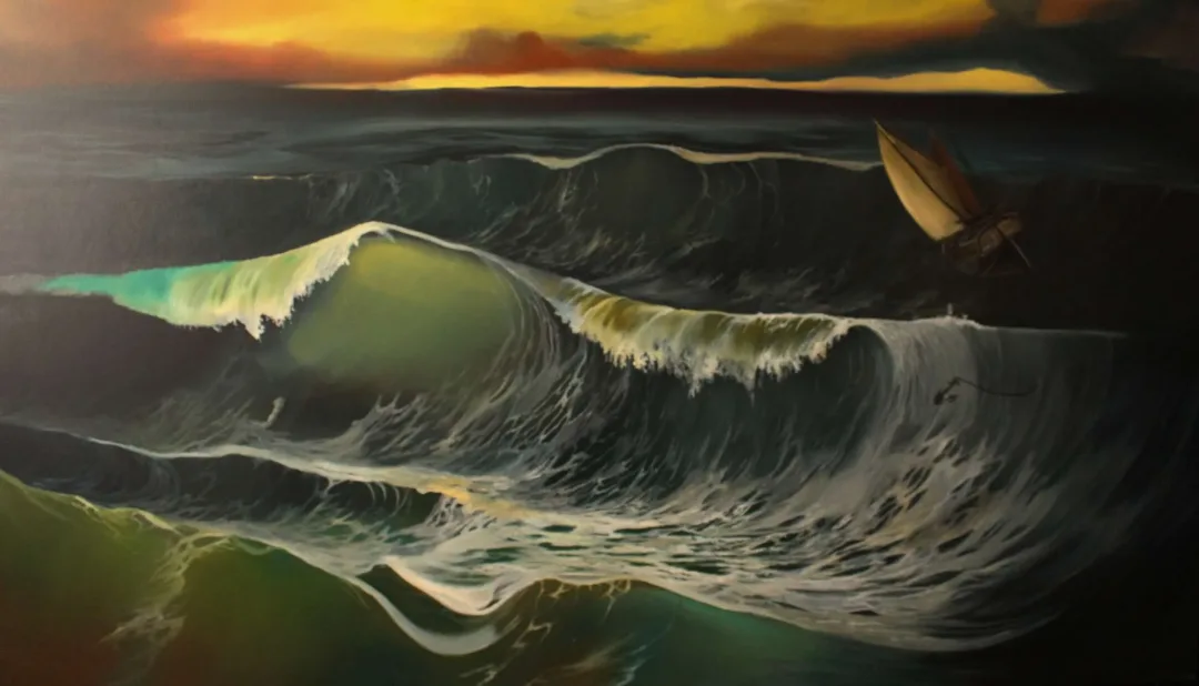 "Olanaksız Yelkenli" eseri AĞIT UĞUR ULUDAĞ tarafından 2019 yılında 100x167 cm ölçülerinde Tuval üzeri yağlı boya tekniği ile yapılmıştır.