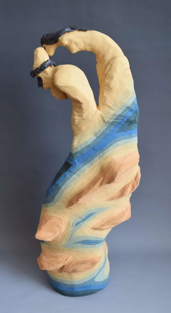 yakınlaştır "Ülgen" eseri ALİ CİHAN KAYALIOĞLU tarafından 2018 yılında 57x17x24 cm ölçülerinde Seramik Elle Şekillendirme tekniği ile yapılmıştır.