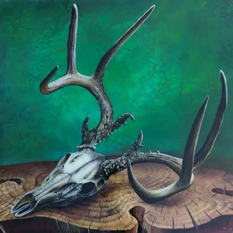 ALİ FATİH KÜÇÜKOSMANOĞLU — “Ebediyet”, 2018 "Ebediyet" eseri ALİ FATİH KÜÇÜKOSMANOĞLU tarafından 2018 yılında 70x70 cm ölçülerinde Tuval üzeri yağlı boya tekniği ile yapılmıştır.