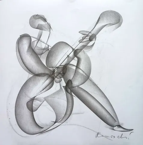 "Müzisyen" eseri ALİ HERİSCHİ tarafından 2019 yılında 40x40 cm ölçülerinde Kağıt üzeri grafit füzen tekniği ile yapılmıştır.