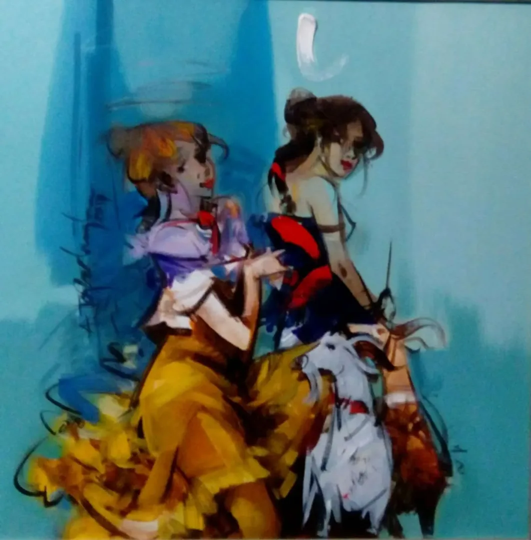 AKDOĞAN TOPAÇLIOĞLU — 2017 Bu eser AKDOĞAN TOPAÇLIOĞLU tarafından 2017 yılında 40x40 cm ölçülerinde Tuval üzeri yağlı boya tekniği ile yapılmıştır.