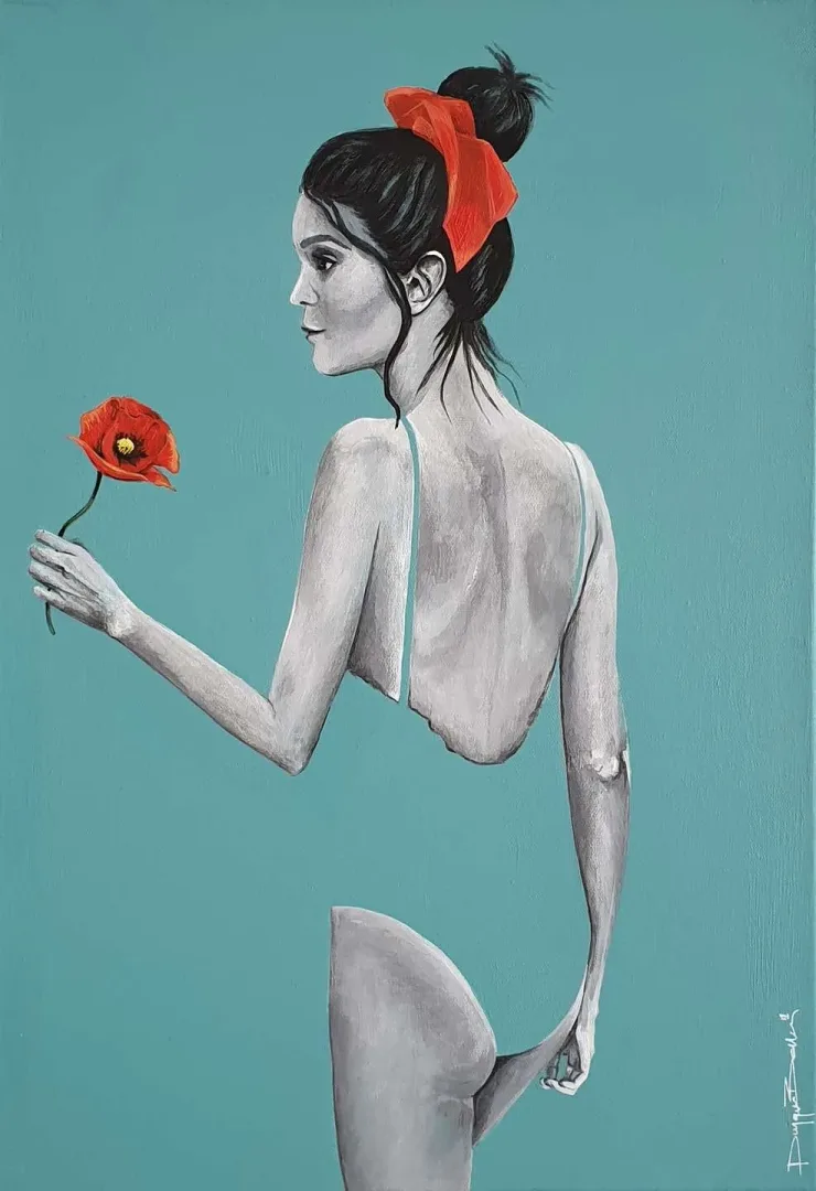 DUYGU BALCI KÜPELİ — 2019 Bu eser DUYGU BALCI KÜPELİ tarafından 2019 yılında 60x30 cm ölçülerinde Tuval üzeri yağlı boya tekniği ile yapılmıştır.