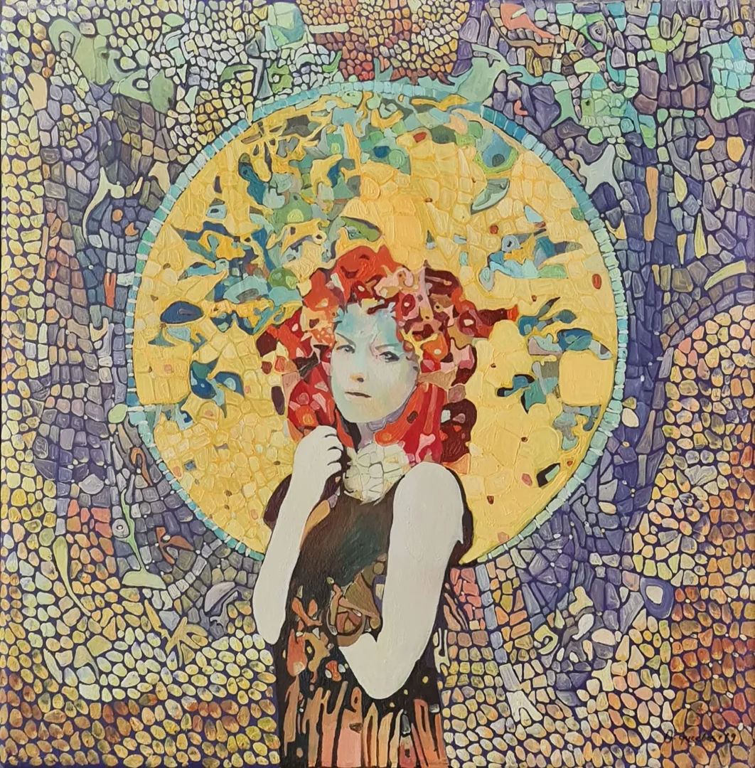 "İsimsiz" eseri BİNNUR YÜCEBAŞ RUOCCO tarafından 2019 yılında 40x40 cm ölçülerinde Tuval üzeri yağlı boya tekniği ile yapılmıştır.