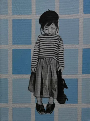 "Kız Çocuk-6" eseri CLAUDİA SCHMİDT tarafından 2018 yılında 20x15 cm ölçülerinde Tuval üzeri akrilik boya tekniği ile yapılmıştır.