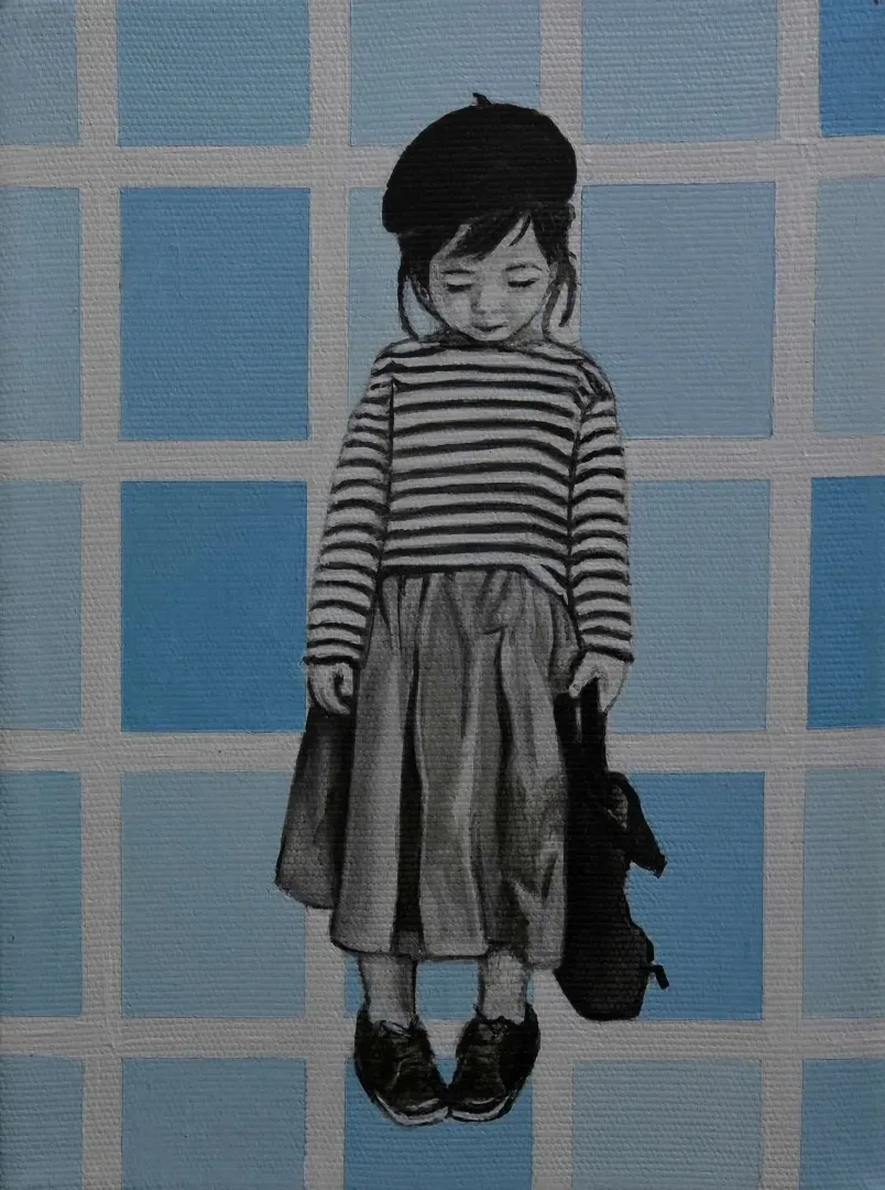 "Kız Çocuk-6" eseri CLAUDİA SCHMİDT tarafından 2018 yılında 20x15 cm ölçülerinde Tuval üzeri akrilik boya tekniği ile yapılmıştır.