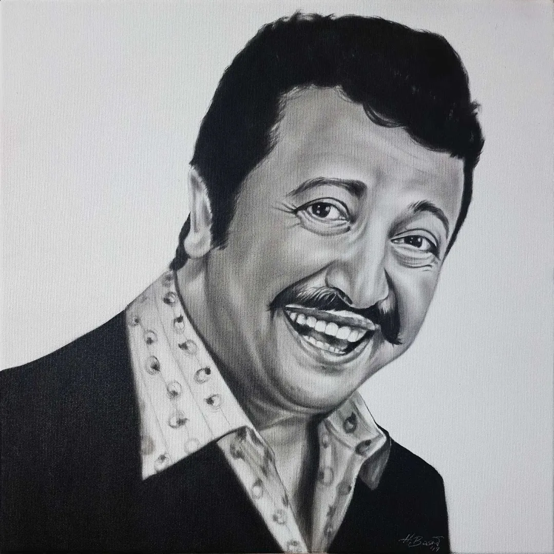 yakınlaştır "Yeşilçam Serisi- Metin Akpınar" eseri HASAN BASRİ İNAN tarafından 2019 yılında 40x40 cm ölçülerinde Tuval üzeri yağlı boya tekniği ile yapılmıştır.