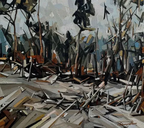 SÜMEYRA İLHAN — 2019 Bu eser SÜMEYRA İLHAN tarafından 2019 yılında 40x45 cm ölçülerinde Tuval üzeri yağlı boya tekniği ile yapılmıştır.