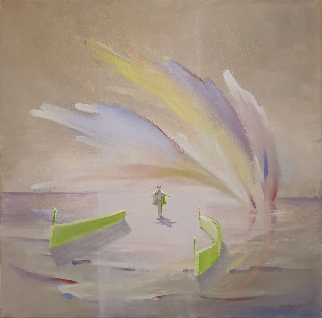 YUSUF ŞENGÜR — 2019 Bu eser YUSUF ŞENGÜR tarafından 2019 yılında 40x40 cm ölçülerinde Tuval üzeri yağlı boya tekniği ile yapılmıştır.
