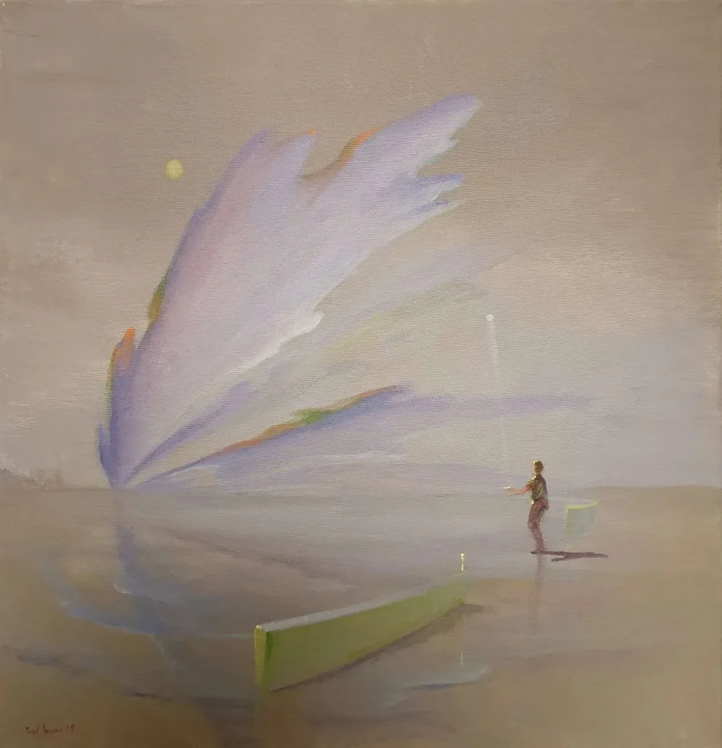 YUSUF ŞENGÜR — 2019 Bu eser YUSUF ŞENGÜR tarafından 2019 yılında 40x40 cm ölçülerinde Tuval üzeri yağlı boya tekniği ile yapılmıştır.