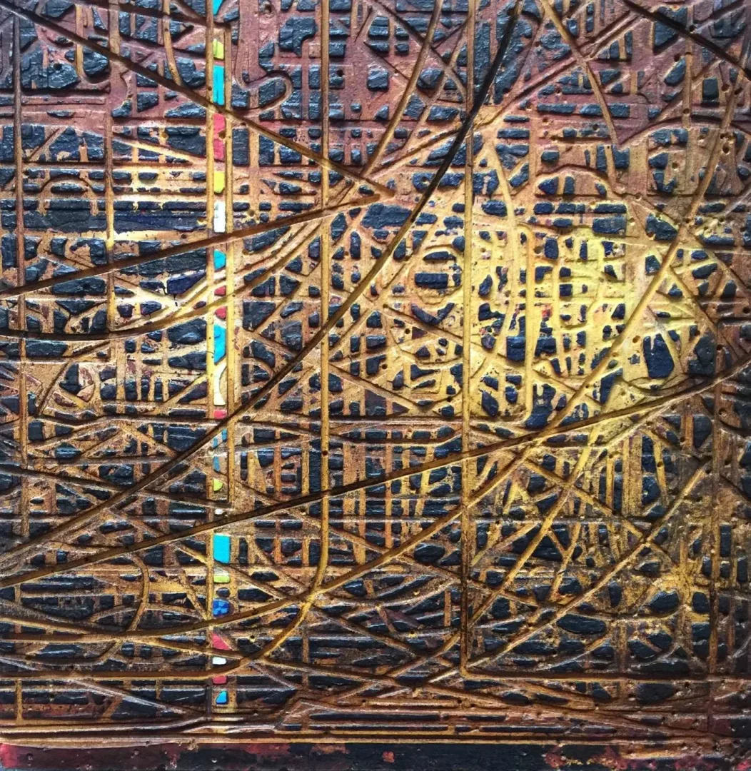 "İsimsiz" eseri ALİ ERTUĞRUL KÜPELİ tarafından 2019 yılında 40x40 cm ölçülerinde MDF üzeri karışık teknik tekniği ile yapılmıştır.