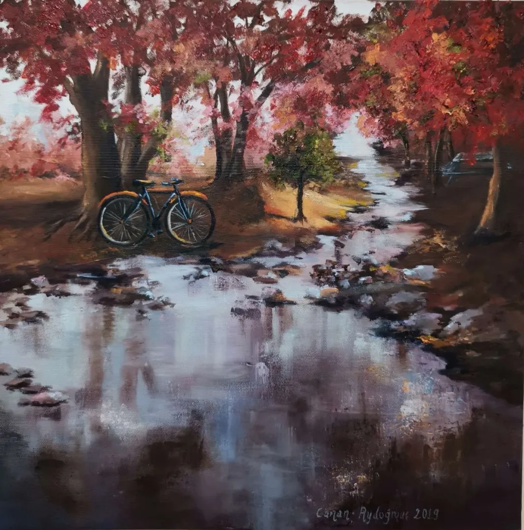 CANAN AYDOĞMUŞ — 2019 Bu eser CANAN AYDOĞMUŞ tarafından 2019 yılında 40x40 cm ölçülerinde Tuval üzeri yağlı boya tekniği ile yapılmıştır.