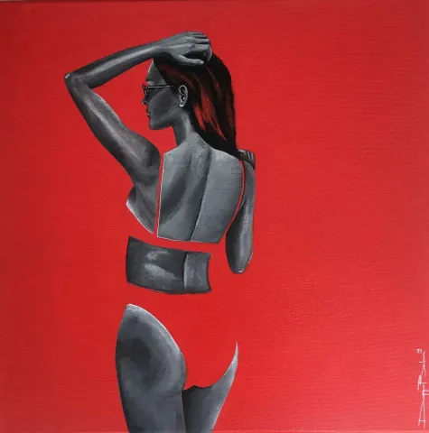 DUYGU BALCI KÜPELİ — 2019 Bu eser DUYGU BALCI KÜPELİ tarafından 2019 yılında 40x40 cm ölçülerinde Tuval üzeri akrilik boya tekniği ile yapılmıştır.