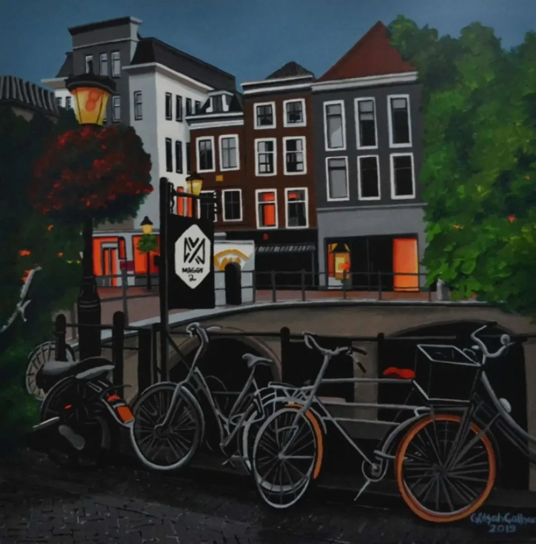 GÜLŞAH ÇALHAN — 2019 Bu eser GÜLŞAH ÇALHAN tarafından 2019 yılında 40x40 cm ölçülerinde Tuval üzeri yağlı boya tekniği ile yapılmıştır.