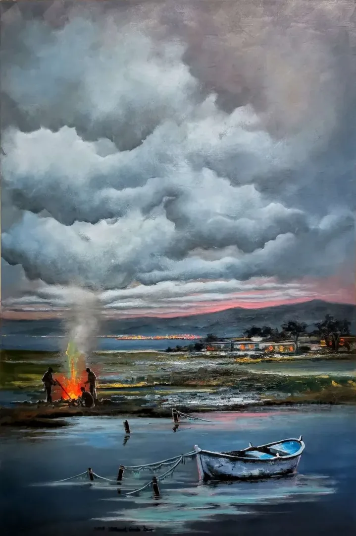 MEHMET EMİN ÖZER — 2019 Bu eser MEHMET EMİN ÖZER tarafından 2019 yılında 60x40 cm ölçülerinde Tuval üzeri yağlı boya tekniği ile yapılmıştır.