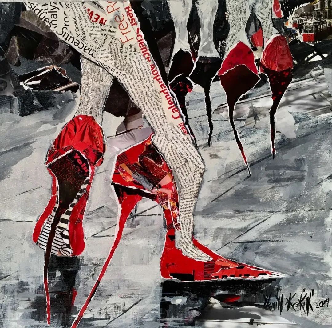 NEVİN KESKİN DALYAN — 2019 Bu eser NEVİN KESKİN DALYAN tarafından 2019 yılında 40x40 cm ölçülerinde Tuval üzeri karışık teknik tekniği ile yapılmıştır.