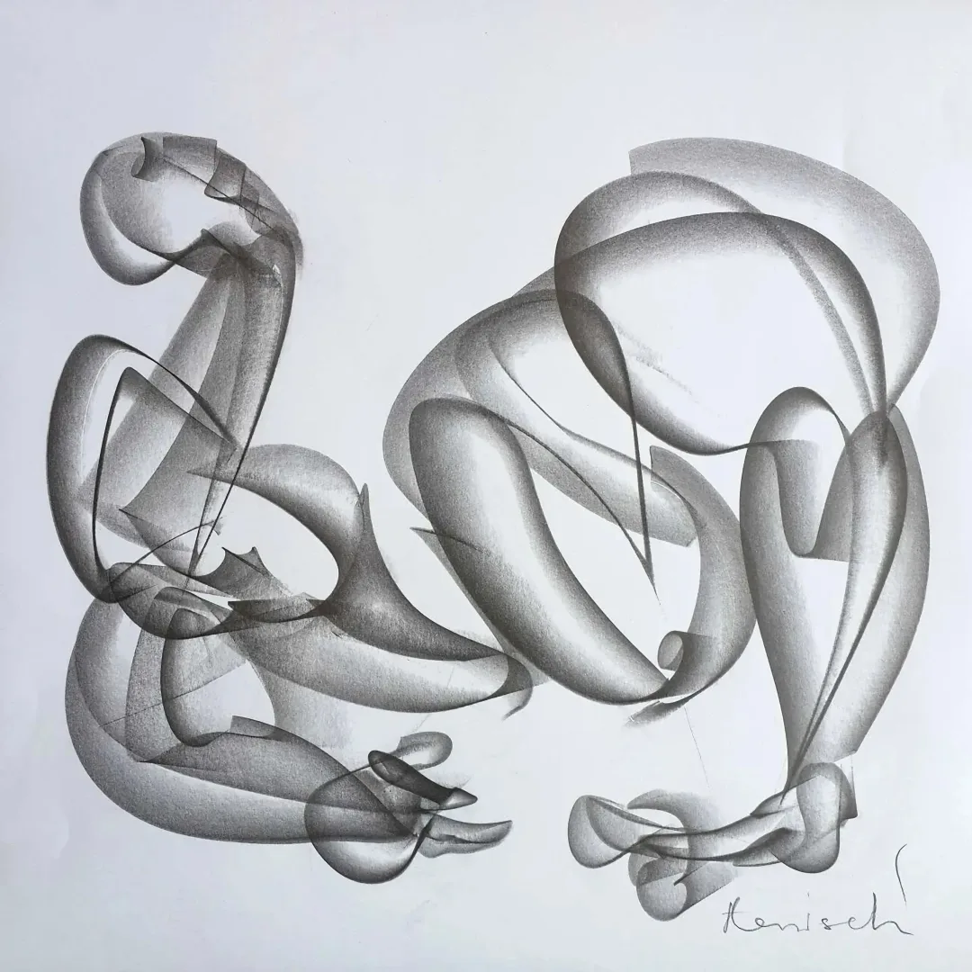 yakınlaştır "Figür" eseri ALİ HERİSCHİ tarafından 2019 yılında 40x40 cm ölçülerinde Kağıt üzeri grafit füzen tekniği ile yapılmıştır.