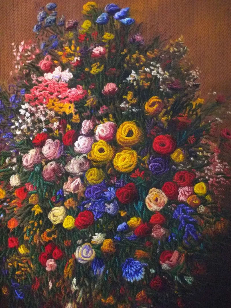 yakınlaştır "Görsel Dokunuşlar" eseri AHMET YEŞİL tarafından 2019 yılında 150x110 cm ölçülerinde Tuval üzeri yağlı boya tekniği ile yapılmıştır.
