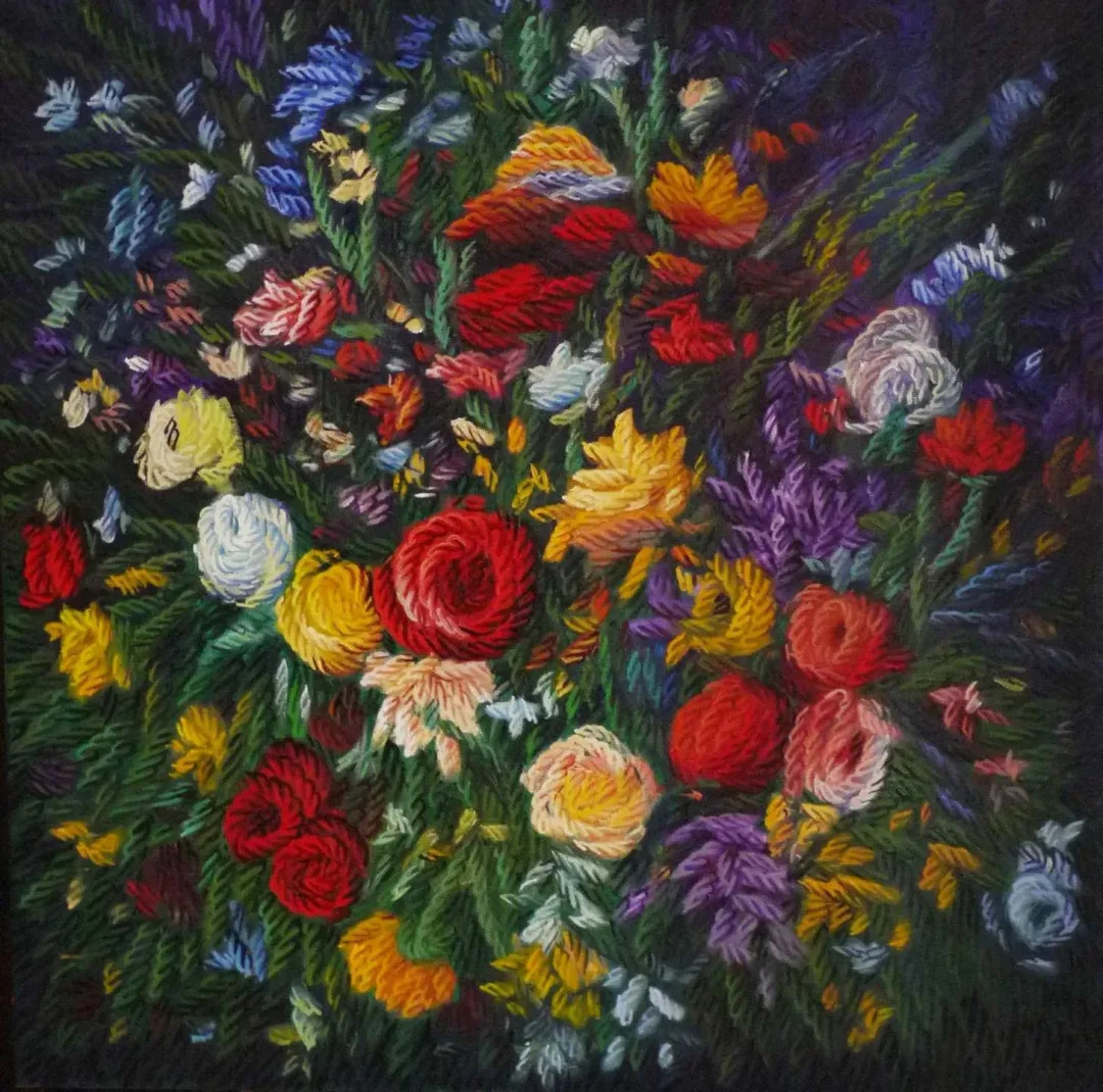 yakınlaştır "Benim Çiçeklerim" eseri AHMET YEŞİL tarafından 2019 yılında 60x60 cm ölçülerinde Tuval üzeri yağlı boya tekniği ile yapılmıştır.
