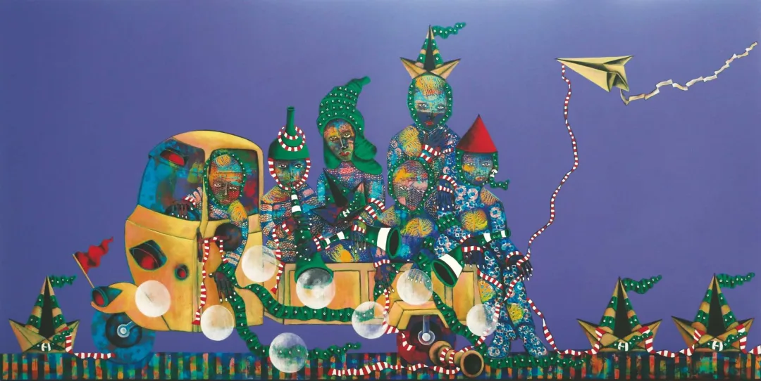 TAMER DERİCAN — “İsimsiz”, 2019 "İsimsiz" eseri TAMER DERİCAN tarafından 2019 yılında 70x140 cm ölçülerinde Tuval üzeri akrilik boya tekniği ile yapılmıştır.