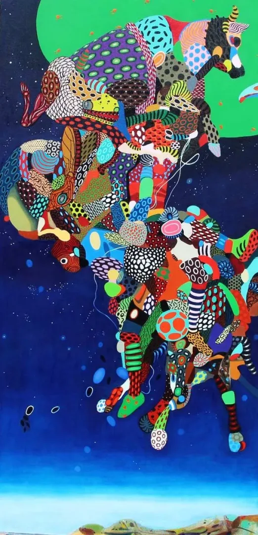 LEVENT OYLUÇTARHAN — “İsimsiz”, 2019 "İsimsiz" eseri LEVENT OYLUÇTARHAN tarafından 2019 yılında 140x70 cm ölçülerinde Tuval üzeri yağlı boya tekniği ile yapılmıştır.