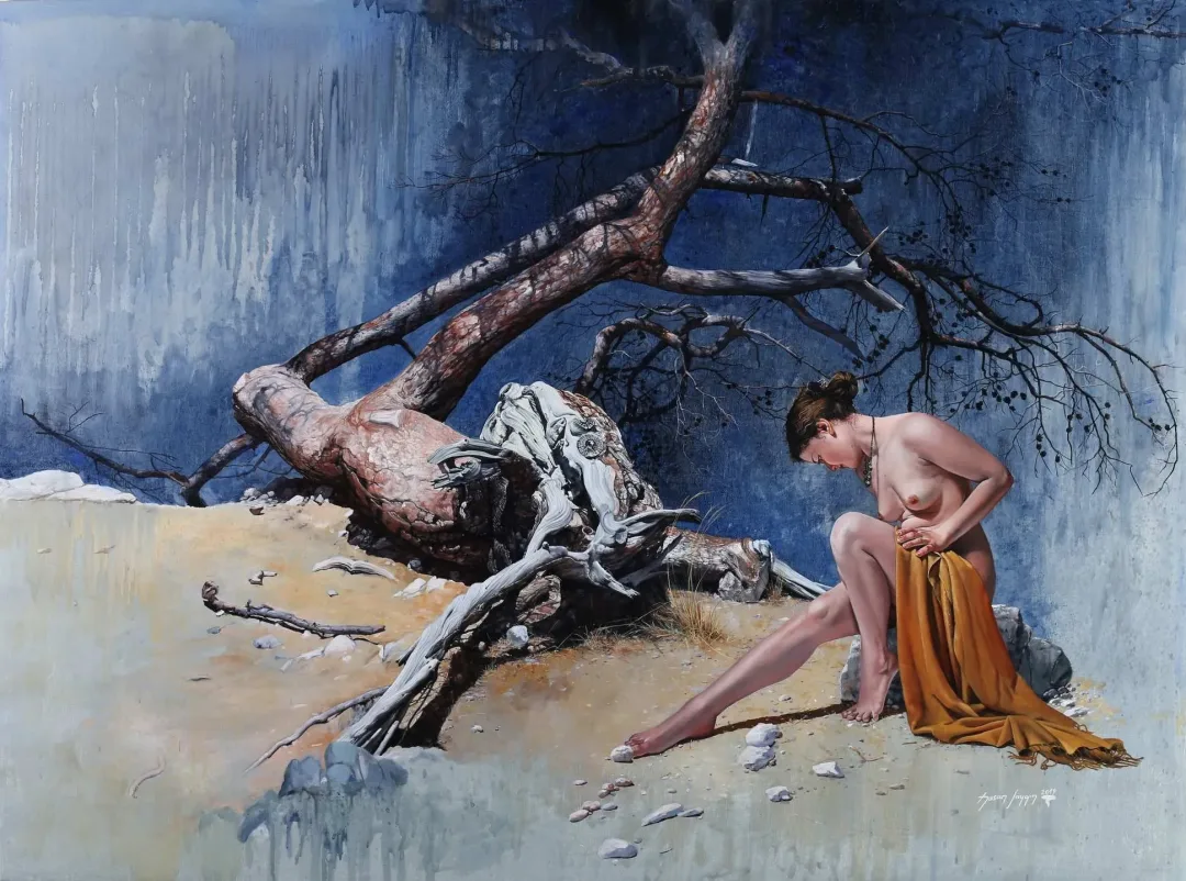 yakınlaştır "Hayatın Kökü" eseri HASAN SAYGIN tarafından 2019 yılında 97x130 cm ölçülerinde Tuval üzeri yağlı boya tekniği ile yapılmıştır.