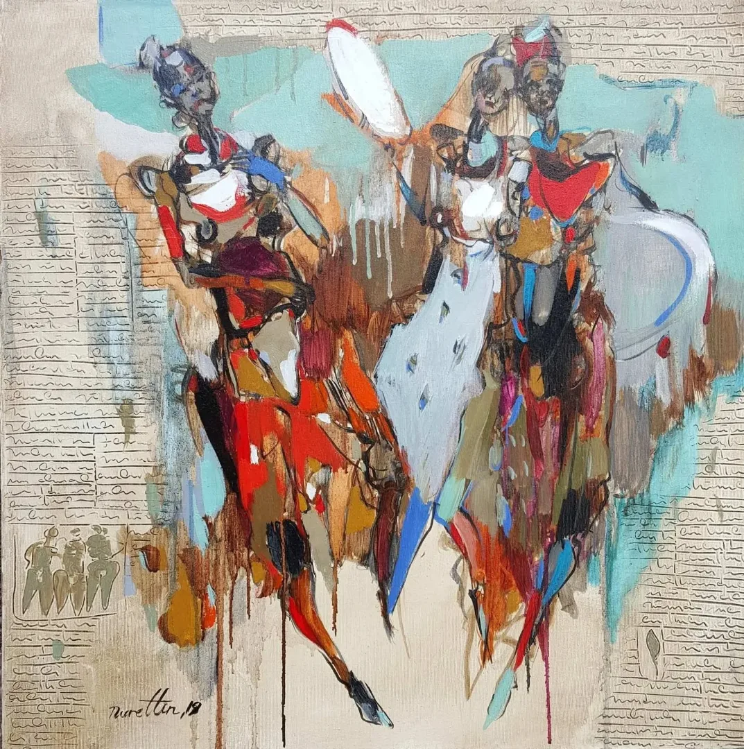 "İsimsiz" eseri NURETTİN AKKAYA tarafından 2019 yılında 60x60 cm ölçülerinde Tuval üzeri yağlı boya tekniği ile yapılmıştır.