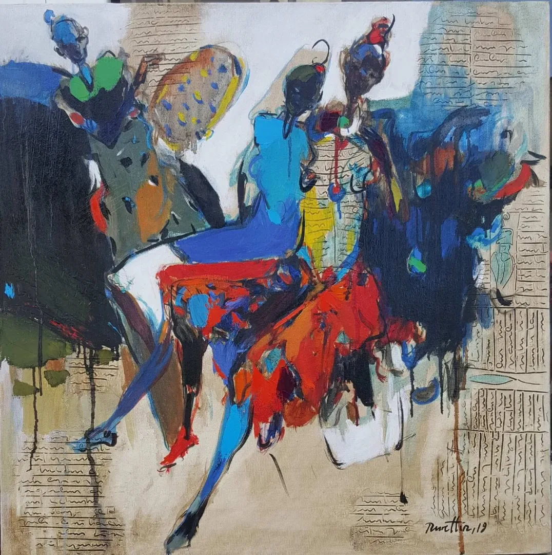 NURETTİN AKKAYA — “İsimsiz”, 2019 "İsimsiz" eseri NURETTİN AKKAYA tarafından 2019 yılında 60x60 cm ölçülerinde Tuval üzeri yağlı boya tekniği ile yapılmıştır.