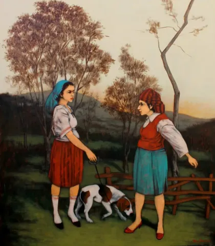 ORHAN UMUT — “Untitled”, 2019 "İsimsiz" eseri ORHAN UMUT tarafından 2019 yılında 150x120 cm ölçülerinde Tuval üzeri akrilik boya tekniği ile yapılmıştır.