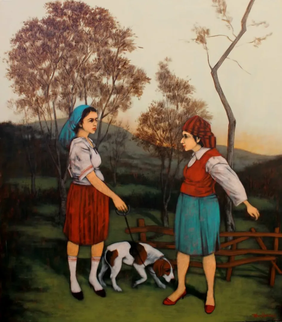 ORHAN UMUT — “İsimsiz”, 2019 "İsimsiz" eseri ORHAN UMUT tarafından 2019 yılında 150x120 cm ölçülerinde Tuval üzeri akrilik boya tekniği ile yapılmıştır.