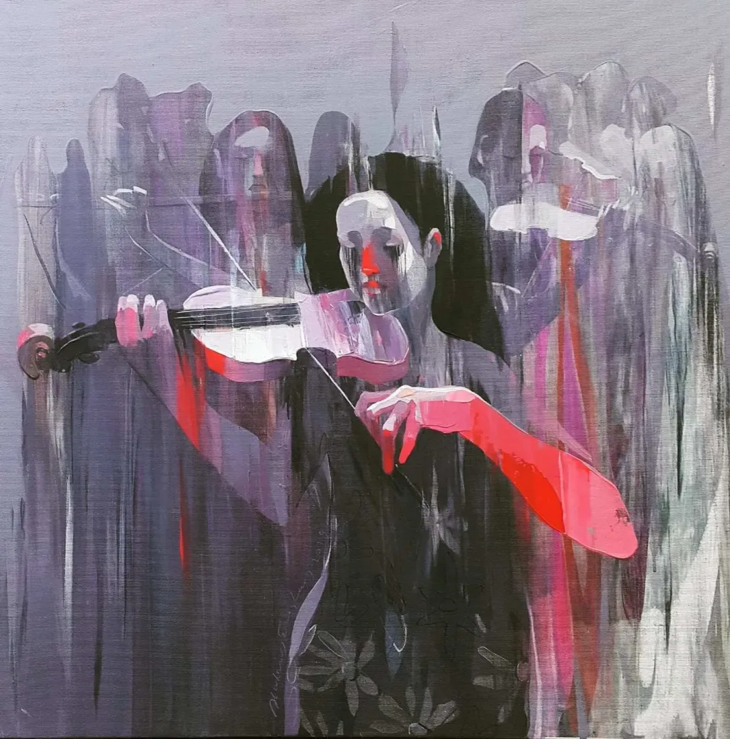 HAKAN ERASLAN — “İsimsiz”, 2019 "İsimsiz" eseri HAKAN ERASLAN tarafından 2019 yılında 60x60 cm ölçülerinde Tuval üzeri akrilik boya tekniği ile yapılmıştır.
