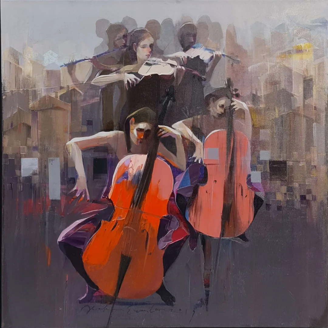 HAKAN ERASLAN — “Untitled”, 2019 "İsimsiz" eseri HAKAN ERASLAN tarafından 2019 yılında 60x60 cm ölçülerinde Tuval üzeri akrilik boya tekniği ile yapılmıştır.