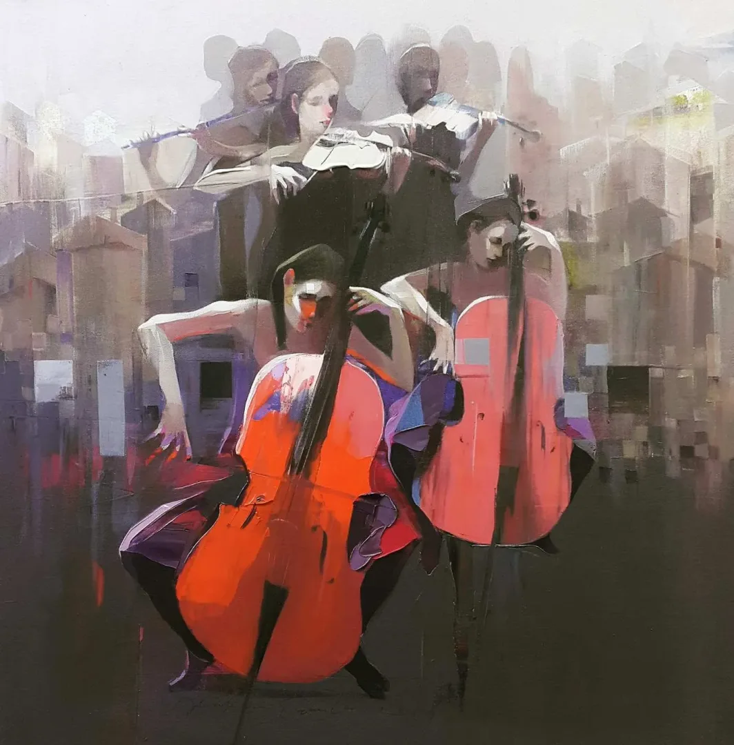HAKAN ERASLAN — “İsimsiz”, 2019 "İsimsiz" eseri HAKAN ERASLAN tarafından 2019 yılında 60x60 cm ölçülerinde Tuval üzeri akrilik boya tekniği ile yapılmıştır.