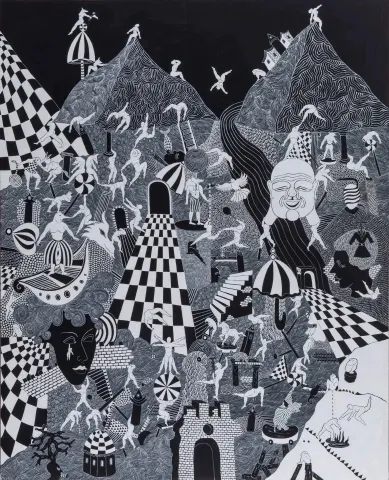 NECMİ GÜRSELER — “İlkel Benlik”, 2019 "İlkel Benlik" eseri NECMİ GÜRSELER tarafından 2019 yılında 160x130 cm ölçülerinde Tuval üzeri yağlı boya tekniği ile yapılmıştır.